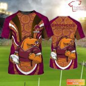 Personalized Brisbane Broncos 3D T-Shirt Hoodie Zipper Hoodie for men and women Gift For Nrl Fan