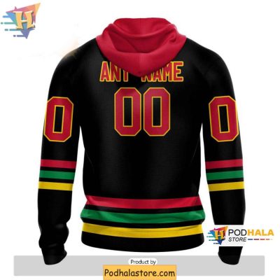 Personalized Chicago Blackhawks 3D Hoodie, Blackout Design NHL Merch for True Fans