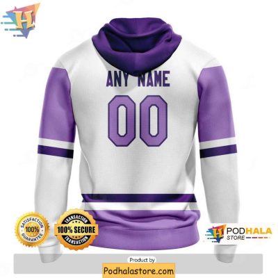 Personalized Colorado Avalanche 3D Hoodie, NHL Cancer Awareness Apparel