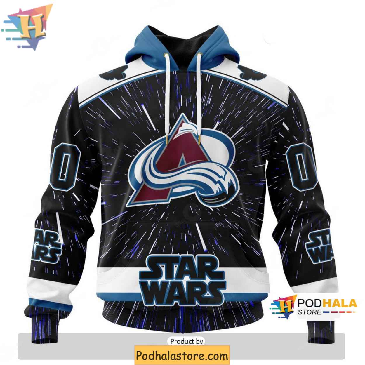 Personalized Colorado Avalanche Hoodie, Star Wars Design Sweatshirt 3D Personalized Colorado Avalanche Hoodie, Star Wars Design Sweatshirt 3D