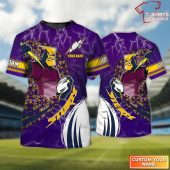 Personalized Melbourne Storm 3D T-Shirt Hoodie Zipper Hoodie for men and women, Gift For Nrl Fan