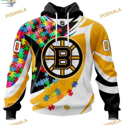 Personalized NHL 2021 Conceptual Boston Bruins Hoodie 3D, Innovative Bruins Merch