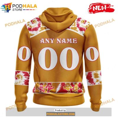 Personalized NHL Chicago Blackhawks Grateful Dead Design Shirt 3D Hoodie