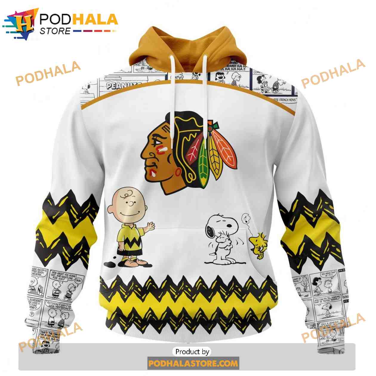 Personalized NHL Chicago Blackhawks Peanuts Snoopy Design Shirt 3D Hoodie Personalized NHL Chicago Blackhawks Peanuts Snoopy Design Shirt 3D Hoodie
