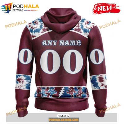 Personalized NHL Colorado Avalanche Grateful Dead Design Shirt 3D Hoodie