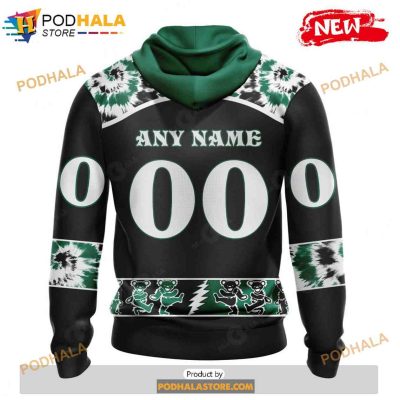 Personalized NHL Dallas Stars Grateful Dead Design Shirt 3D Hoodie