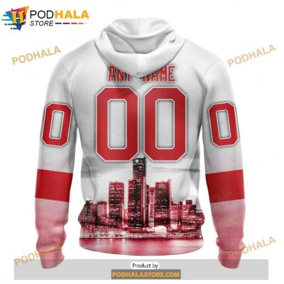 Personalized NHL Detroit Red Wings Motor City Design Shirt 3D Hoodie