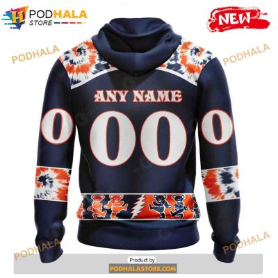Personalized NHL Edmonton Oilers Grateful Dead Design Shirt 3D Hoodie