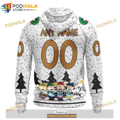 Personalized NHL Edmonton Oilers Peanuts Snoopy Design Shirt 3D Hoodie