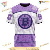 Personalized Nhl Lavender Cancer Fight Boston Bruins Hoodie 3d Unique Bruins Gear 3.jpg - demo10