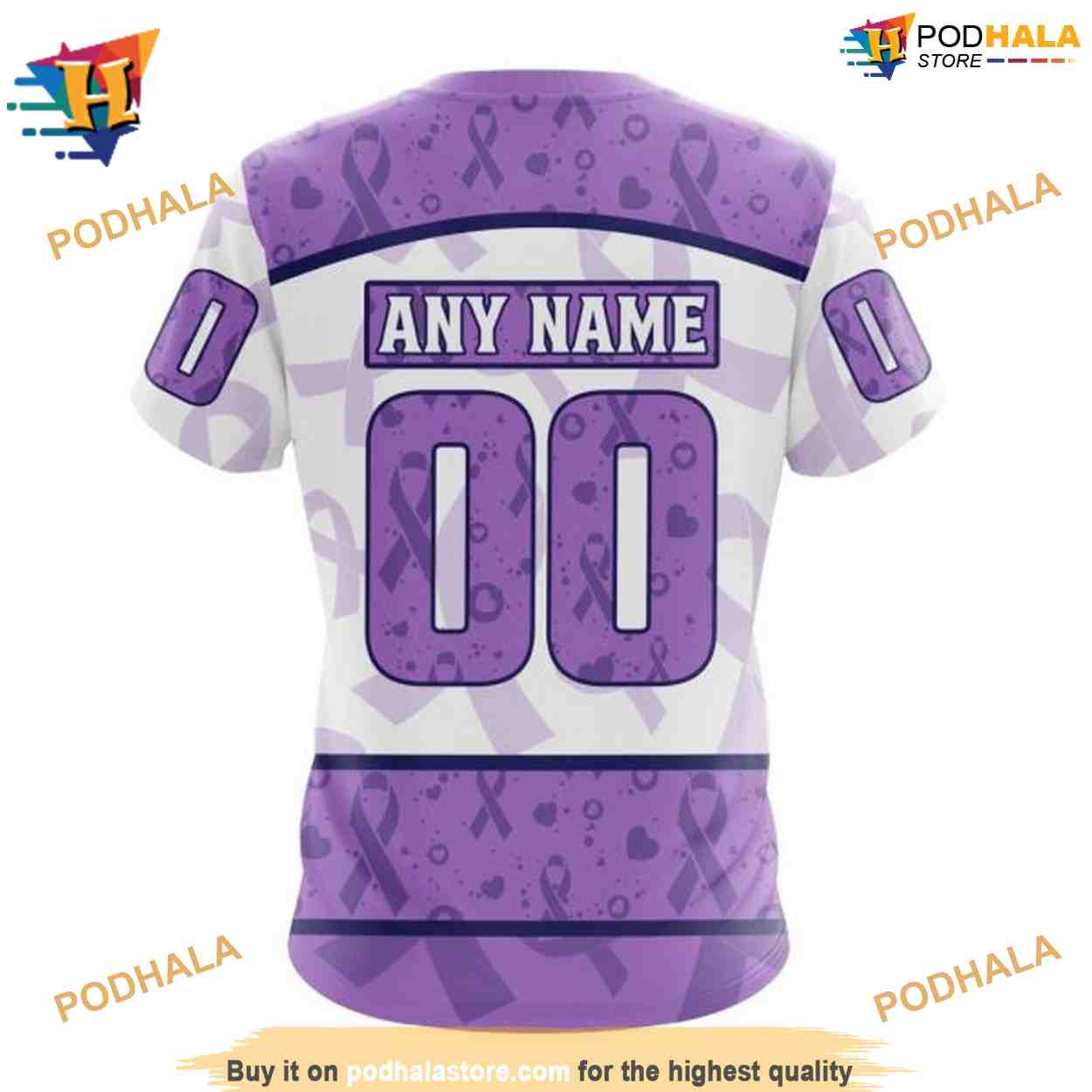 Personalized NHL Lavender Fight Cancer Ducks Hockey Apparel Hoodie 3D Personalized NHL Lavender Fight Cancer Ducks Hockey Apparel Hoodie 3D