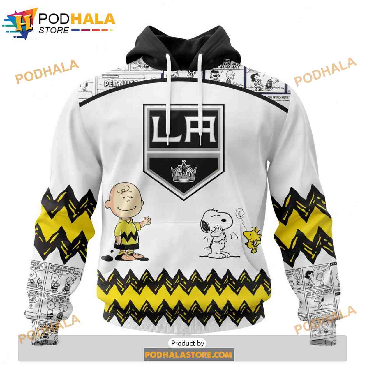 Personalized NHL Los Angeles Kings Peanuts Snoopy Design Shirt 3D Hoodie Personalized NHL Los Angeles Kings Peanuts Snoopy Design Shirt 3D Hoodie