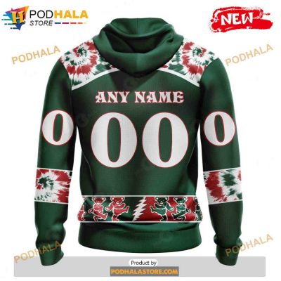 Personalized NHL Minnesota Wild Grateful Dead Design Shirt 3D Hoodie