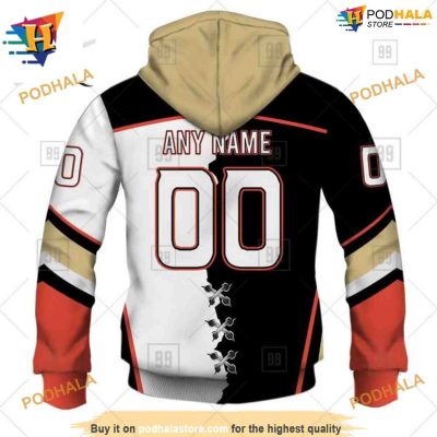 Personalized NHL Mix Jersey 2023 Style Ducks Hockey Apparel Hoodie 3D