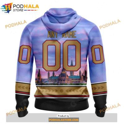Personalized NHL Ottawa Senators Design With Parliament Hill Shirt 3D Hoodie