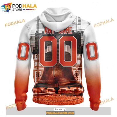 Personalized NHL Philadelphia Flyers Design With The Liberty Bell Shirt 3D Hoodie