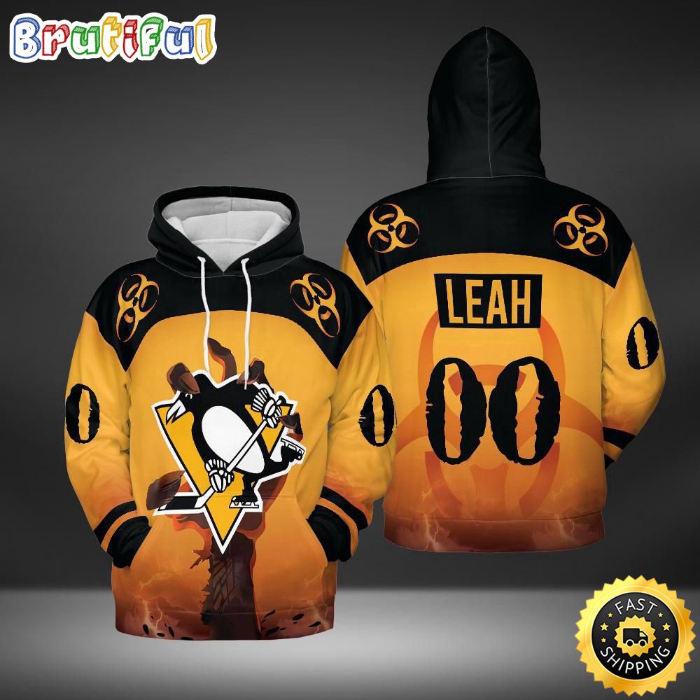 Personalized NHL Pittsburgh Penguins All Over Print 3D Hoodie Special Zombie Design For Halloween Personalized NHL Pittsburgh Penguins All Over Print 3D Hoodie Special Zombie Design For Halloween