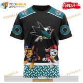 Personalized Nhl San Jose Sharks Paw Patrol Design Shirt 3d Hoodie 3.jpg - demo10