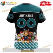 Personalized Nhl San Jose Sharks Paw Patrol Design Shirt 3d Hoodie 4.jpg - demo10