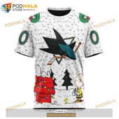 Personalized Nhl San Jose Sharks Peanuts Snoopy Design Shirt 3d Hoodie 3.jpg - demo10