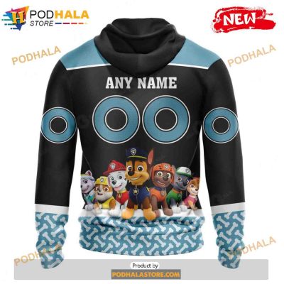 Personalized NHL Seattle Kraken Paw Patrol Design Shirt 3D Hoodie