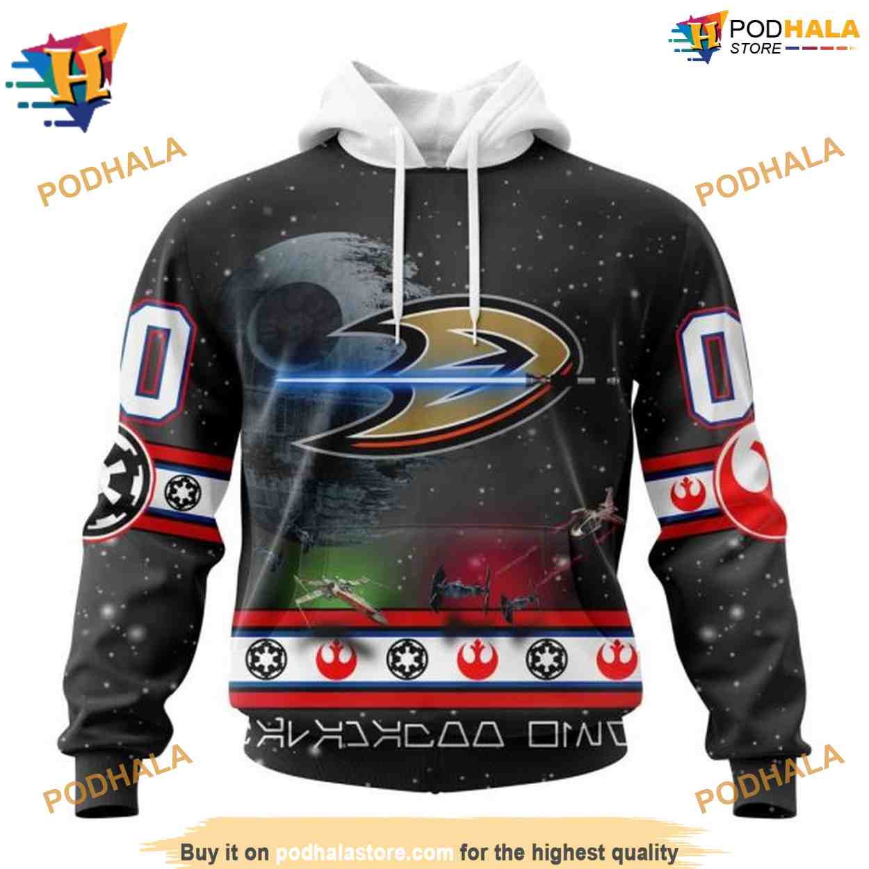 Personalized NHL Star Wars Design Unique Anaheim Ducks Apparel Hoodie 3D Personalized NHL Star Wars Design Unique Anaheim Ducks Apparel Hoodie 3D