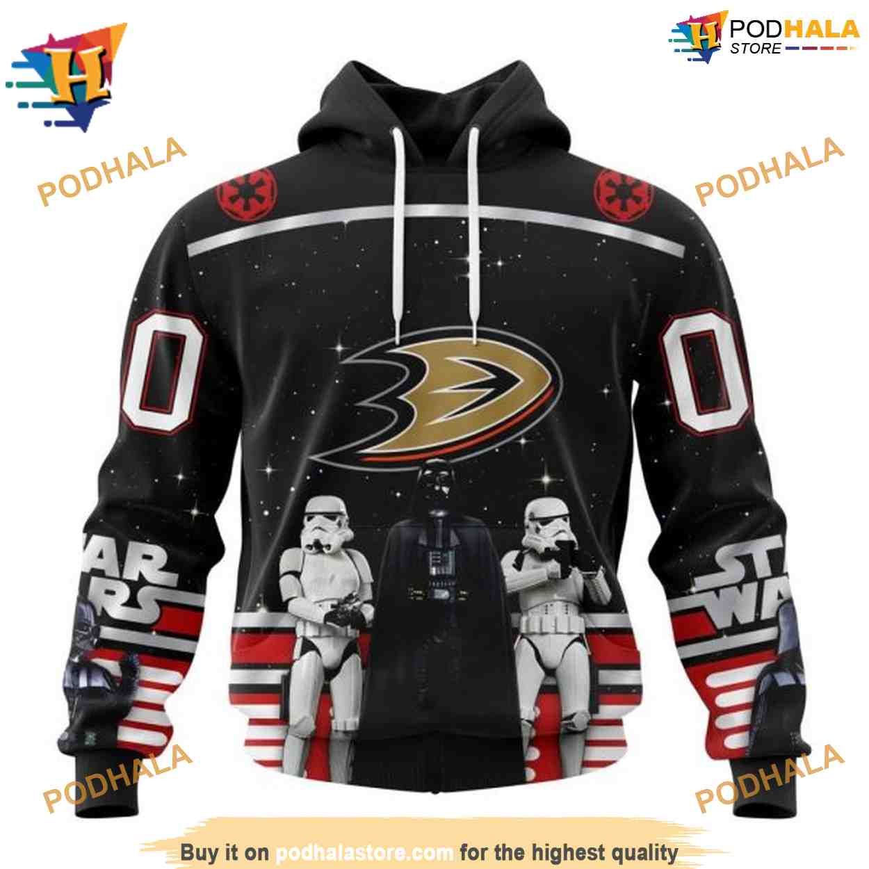 Personalized NHL Star Wars May The 4th Anaheim Ducks Hoodie 3D Personalized NHL Star Wars May The 4th Anaheim Ducks Hoodie 3D