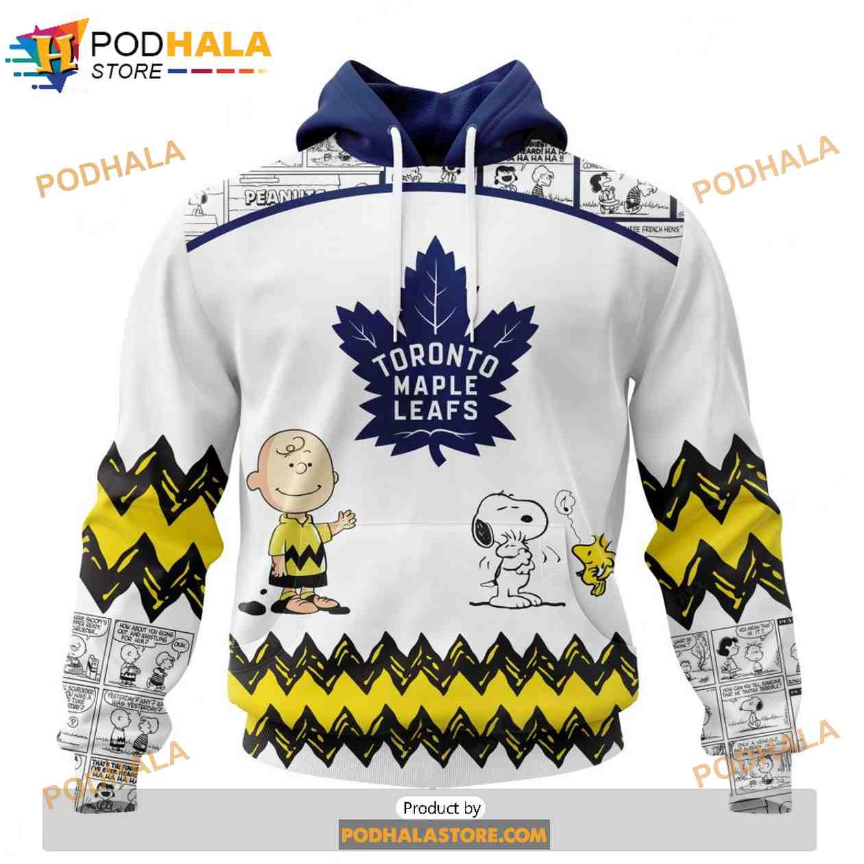 Personalized NHL Toronto Maple Leafs Peanuts Snoopy Design Shirt 3D Hoodie Gift Personalized NHL Toronto Maple Leafs Peanuts Snoopy Design Shirt 3D Hoodie Gift