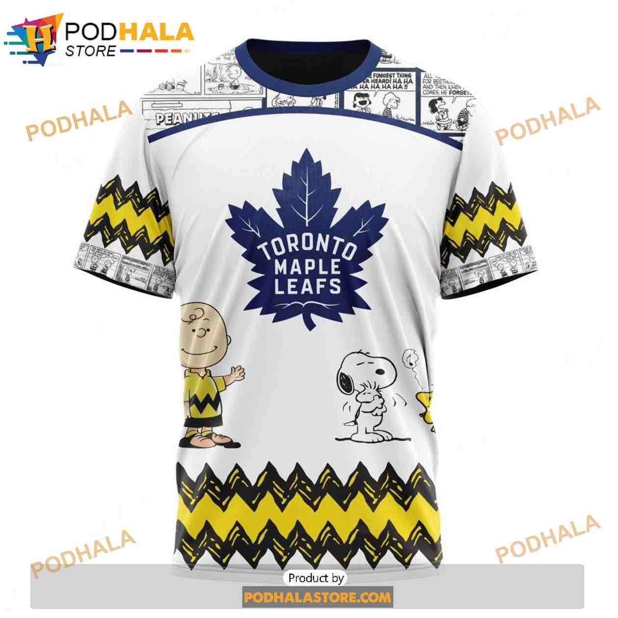 Personalized NHL Toronto Maple Leafs Peanuts Snoopy Design Shirt 3D Hoodie Gift Personalized NHL Toronto Maple Leafs Peanuts Snoopy Design Shirt 3D Hoodie Gift