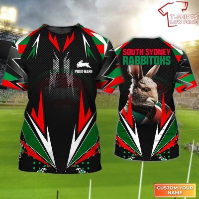 Personalized Name South Sydney Rabbitohs T-Shirt Hoodie Zipper Hoodie for men and women