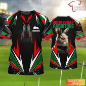 Personalized Name South Sydney Rabbitohs T-Shirt Hoodie Zipper Hoodie for men and women