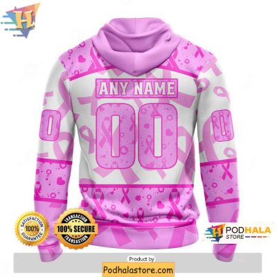 Personalized New York Rangers 3D Hoodie, Breast Cancer Awareness Gear