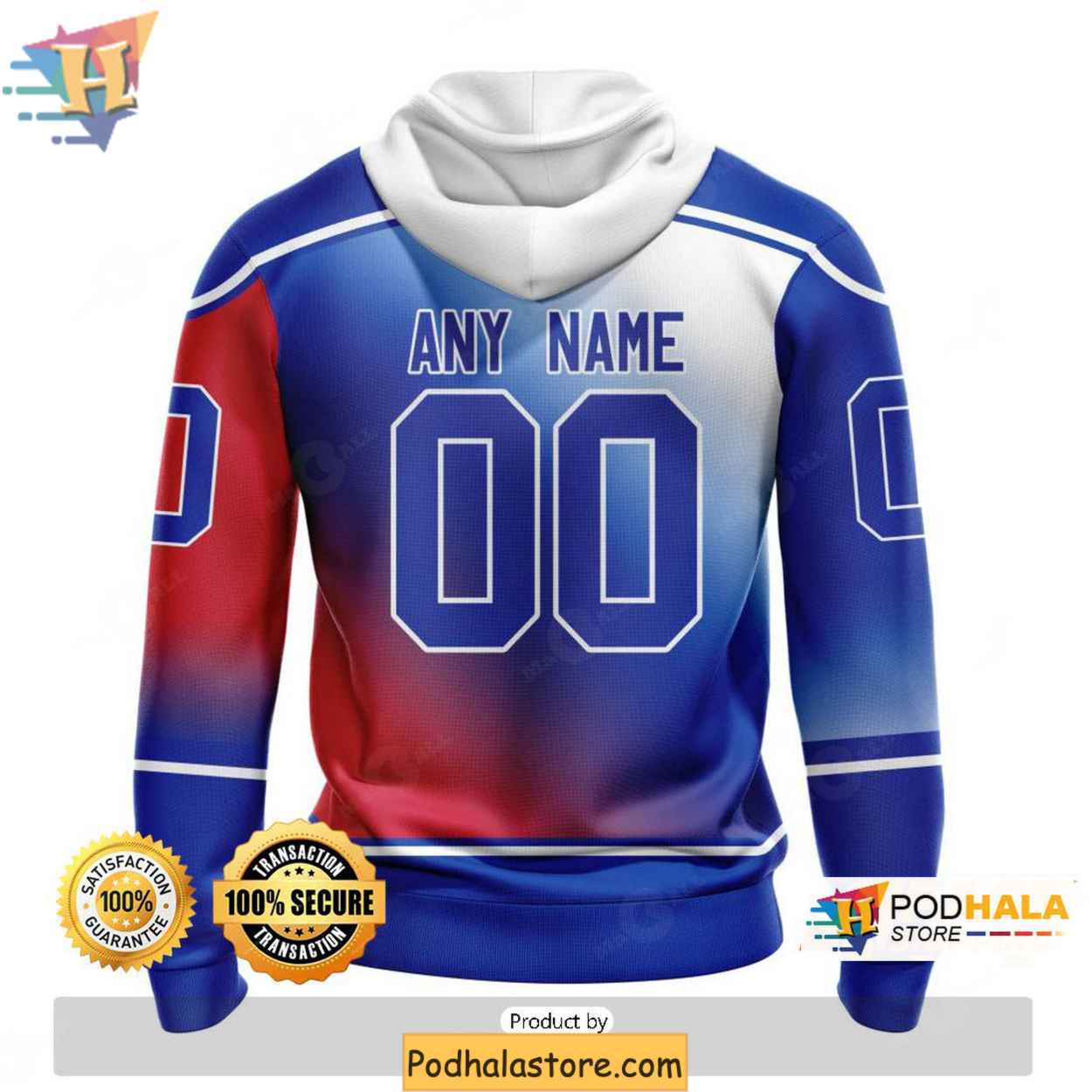 Personalized New York Rangers Hoodie 3D Gradient Style Sweatshirt Personalized New York Rangers Hoodie 3D Gradient Style Sweatshirt