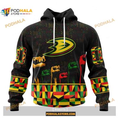 Personalized NHL Anaheim Ducks Special Design Celebrate Black History Month Hoodie 3D