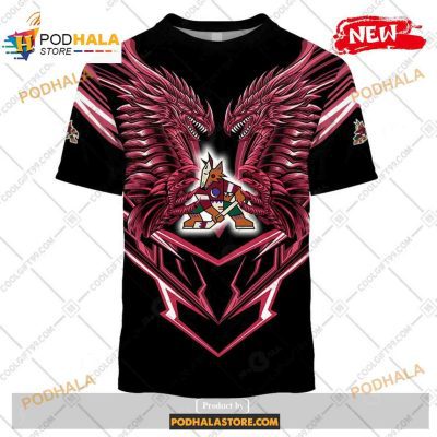 Personalized NHL Arizona Coyotes Dragon Design Shirt Hoodie 3D