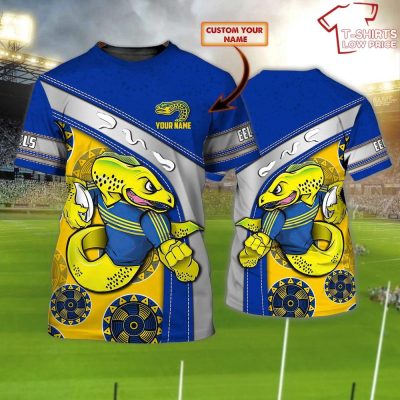 Personalized Parramatta Eels 3D T-Shirt Hoodie Zipper Hoodie for men and women Gift For Nrl Fan