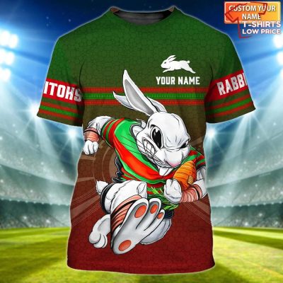 Personalized South Sydney Rabbitohs Nrl 3D T-Shirt Hoodie Zipper Hoodie for men and women