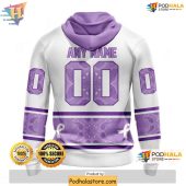 Personalized Vegas Golden Knights 3d Hoodie Lavender Cancer Awareness 2.jpg - demo10