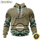 Personalized NHL Anaheim Ducks Hoodie Military Camo With City Or State Flag 3D Hoodie Unisex Tshirt Hoodie