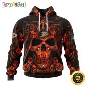 Personalized NHL Anaheim Ducks Hoodie Special Design With Skull Art All Over Print 3D Hoodie Unisex Tshirt Hoodie