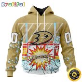 Personalized NHL Anaheim Ducks Hoodie With Ice Hockey Arena 3D Hoodie Unisex Tshirt Hoodie