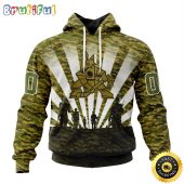 Personalized NHL Arizona Coyotes All Over Print 3D Hoodie Military Camo Kits For Veterans Day And Rememberance Day