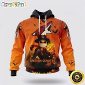 Personalized NHL Arizona Coyotes All Over Print 3D Hoodie Special Halloween Concepts Celebrate Halloween
