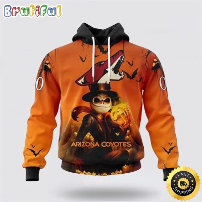 Personalized NHL Arizona Coyotes All Over Print 3D Hoodie Special Halloween Concepts Celebrate Halloween
