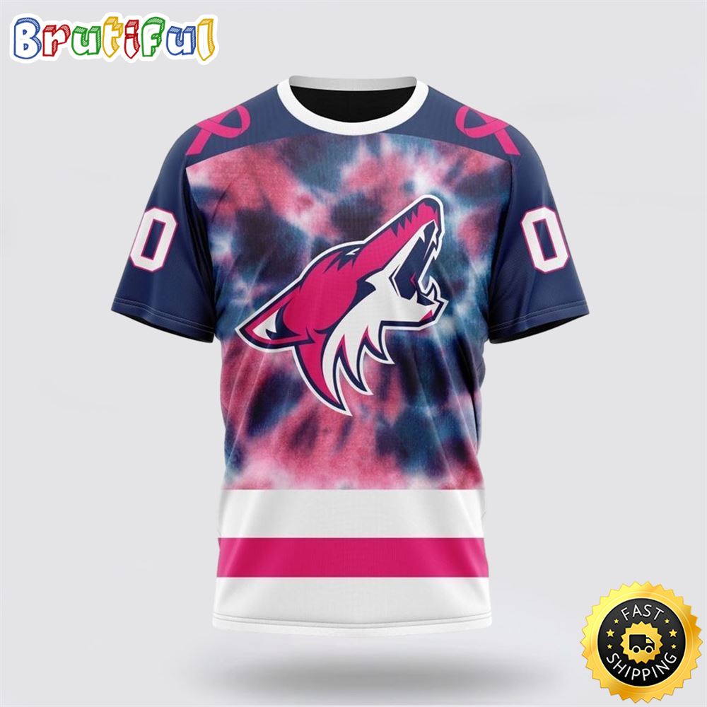 Personalized NHL Arizona Coyotes All Over Print 3D T Shirt Special Pink October Fight Breast Cancer Gift For Man And Women Personalized NHL Arizona Coyotes All Over Print 3D T Shirt Special Pink October Fight Breast Cancer Gift For Man And Women