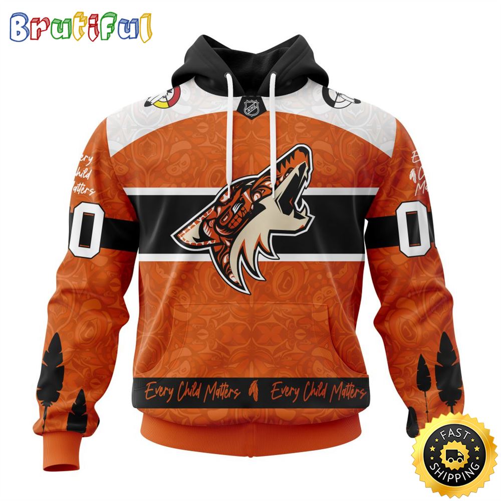 Personalized NHL Arizona Coyotes Hoodie Specialized Design Support Child Lives Matter All Over Print 3D Hoodie Unisex