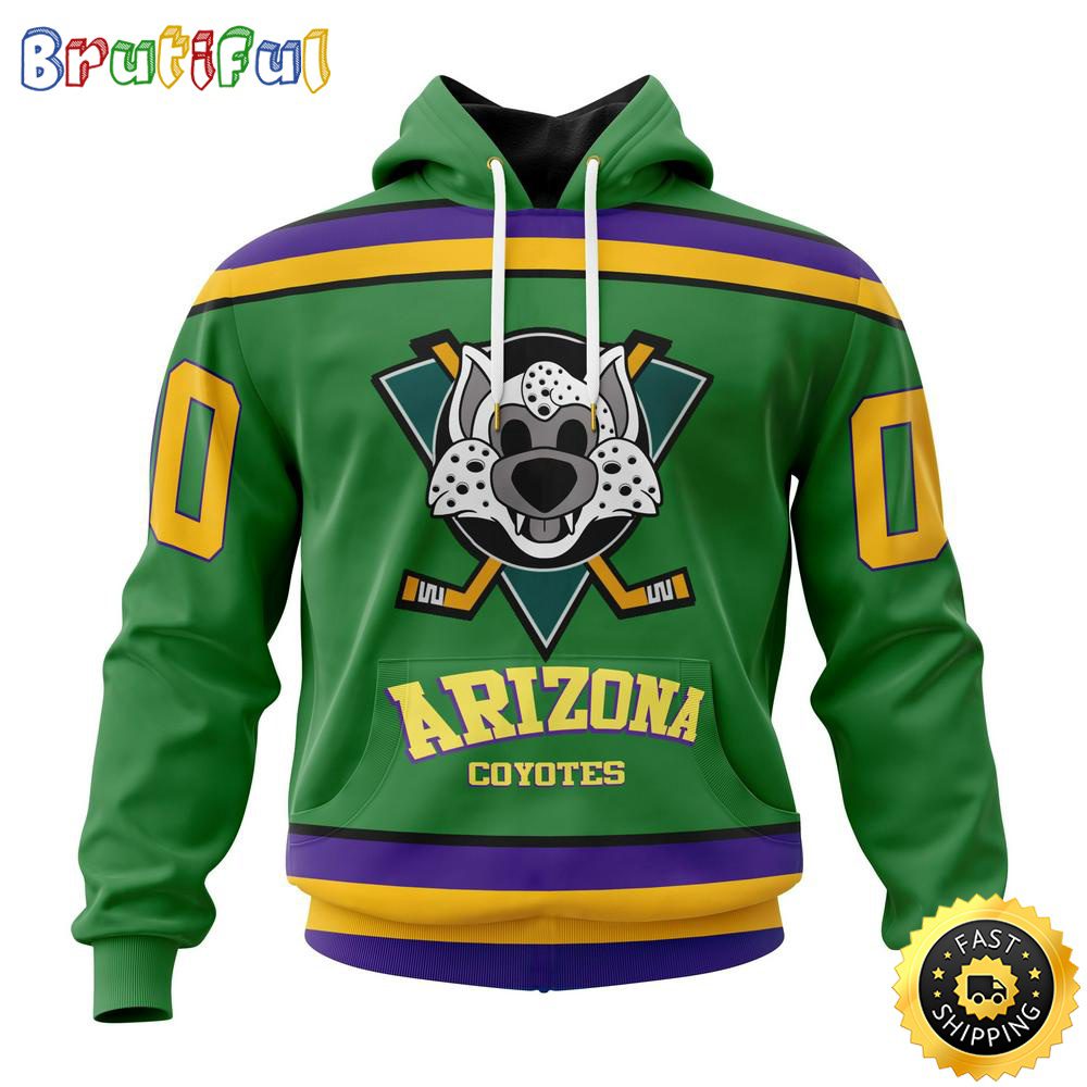 Personalized NHL Arizona Coyotes Hoodie Specialized Design X The Mighty Ducks All Over Print 3D Hoodie Unisex Hoodie Tshirt
