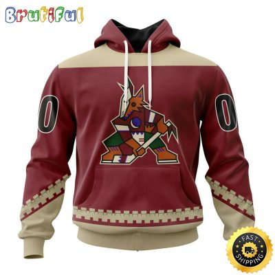 Personalized NHL Arizona Coyotes Hoodie Specialized Unisex Kits With Retro Concepts All Over Print Hoodie