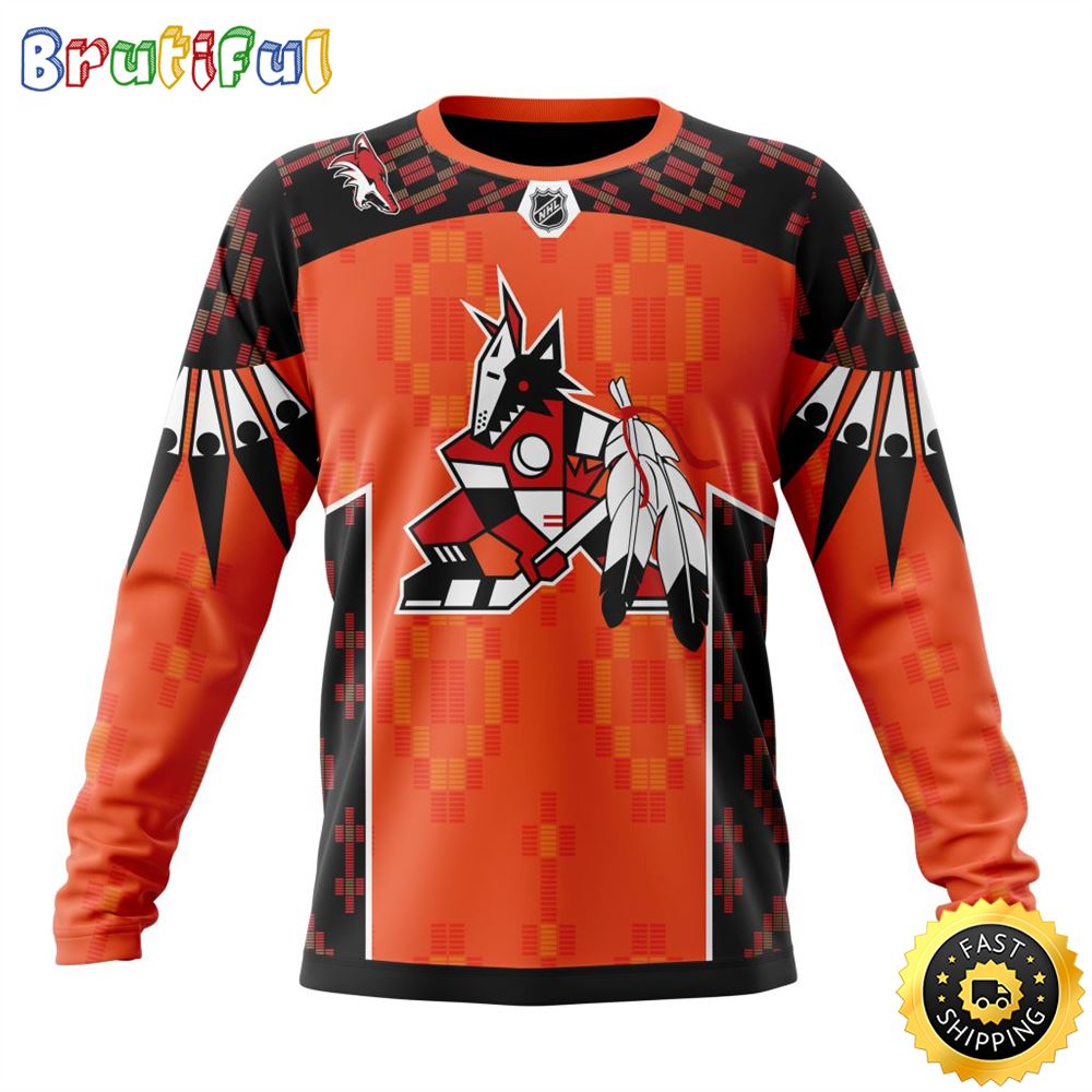 Personalized NHL Arizona Coyotes Sweatshirt Specialized Design Child Lives Matter All Over Print Sweatshirt Unisex