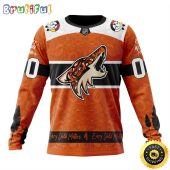 Personalized NHL Arizona Coyotes Sweatshirt Specialized Design Support Child Lives Matter All Over Print Sweatshirt Unisex